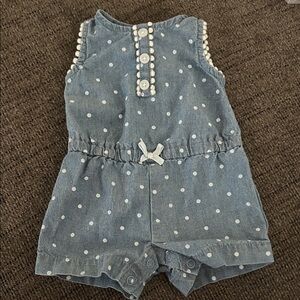 Blue Polka Dot Baby Romper - Carter’s